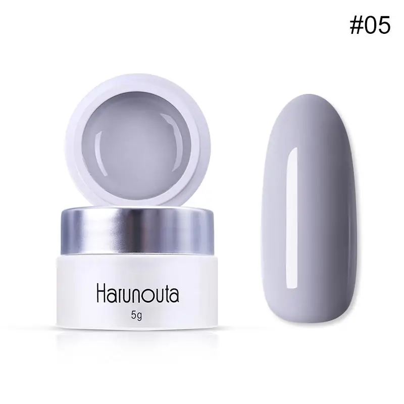 Harunouta, 60 цветов, 5 г, чистый полуперманентный лак, гель Vernis, верхнее покрытие, лак для ногтей, салонный, впитывается, УФ светодиодный, художественный Гель-лак для ногтей - Цвет: 44683-5