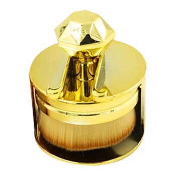 

Stamps Makeup Brushes Soft Base Foundation Brush Round Portable Make Up Brush Pro Contour Kabuki Brush For Makeup Gold