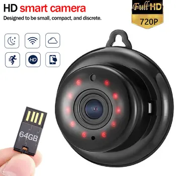 

720P Mini HD Camcorder Wireless Baby Monitor IP Camera Infrared Night Vision Motion Detection Home Security Video Surveillance
