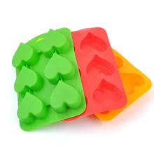 В настоящее время силикагель Форма для торта в форме сердца форма для Мусса вафельный торт печь пекарня готовка блюдо формочка, инструмент для выпечки