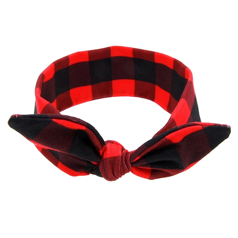 

Bow hair band headband Cute Bebe Headband DIY Rabbit Ears Bowknot Elastic Fabric Headband (Black)