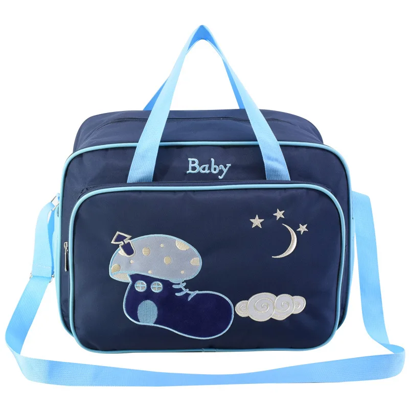 

2019 Baby Diaper Bag for Moms Fashion Mummy Maternity Nappy Bag Large Capacity Multifunction Embroidered Mushroom Shoes Pattern