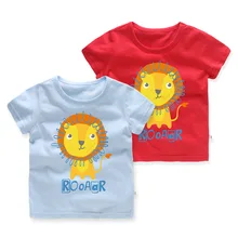 Детская одежда в Корейском стиле; детская летняя футболка с короткими рукавами с героями мультфильмов; детская одежда; поколение полных детей Alibaba
