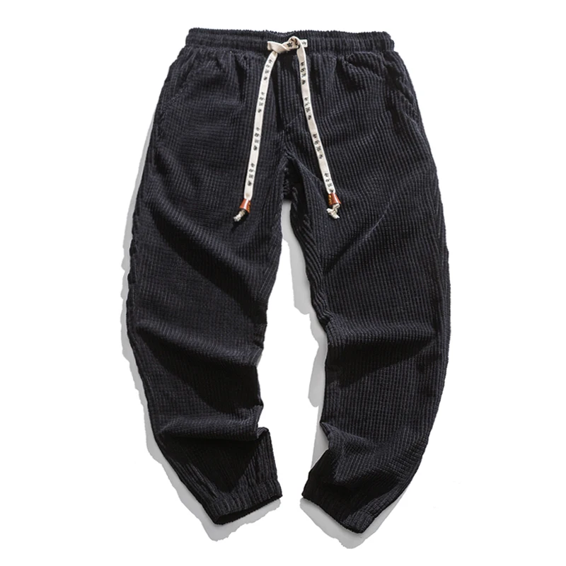 

New Corduroy Harem Pants Men's 2021 Casual Trousers Jogging Men Sweatpants Hip-Hop Loose Streetwear Male Pants Large Size M-5XL