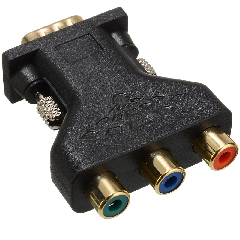 Адаптер RCA VGA для видеосъемки 3RCA адаптер с гнездового на 15 контактный разъем