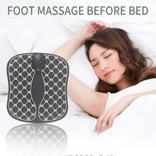 Домашний Массажный коврик для ступней, подарок, Электрический EMS, портативный мышечный Стимулятор, облегчение боли, забота о здоровье, регулируемое кровообращение