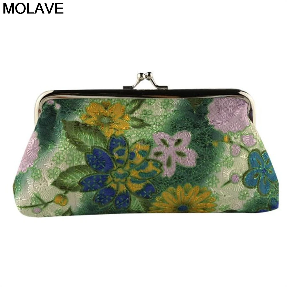 Coin Purse Women Wallet Retro Vintage Flower Small Hasp Clutch Gift coin purse women wallet coin wallet