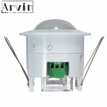 Alarme de segurança em casa systen 360 graus infravermelho pir detecção ir embutido sensor de movimento detector interruptor de luz automática sensor de movimento