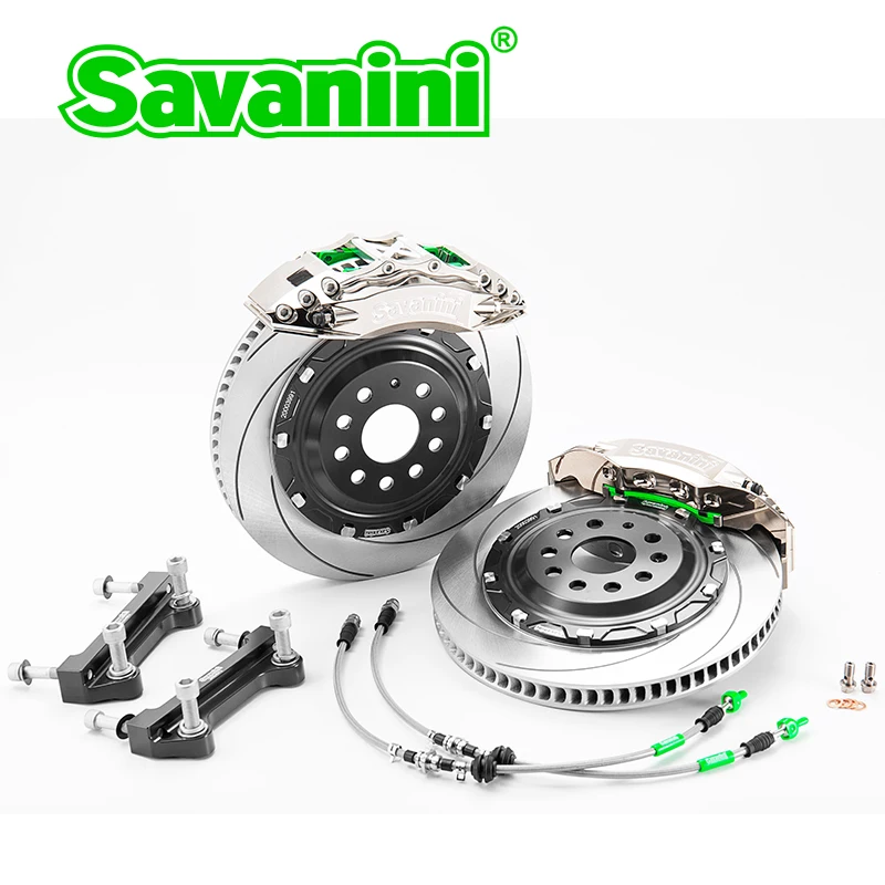 SAVANINI Фирменная Большой 4/6 горшок тормозной суппорт набор для VW Golf 6/7 GTI Sciocco Ocativa PQ35