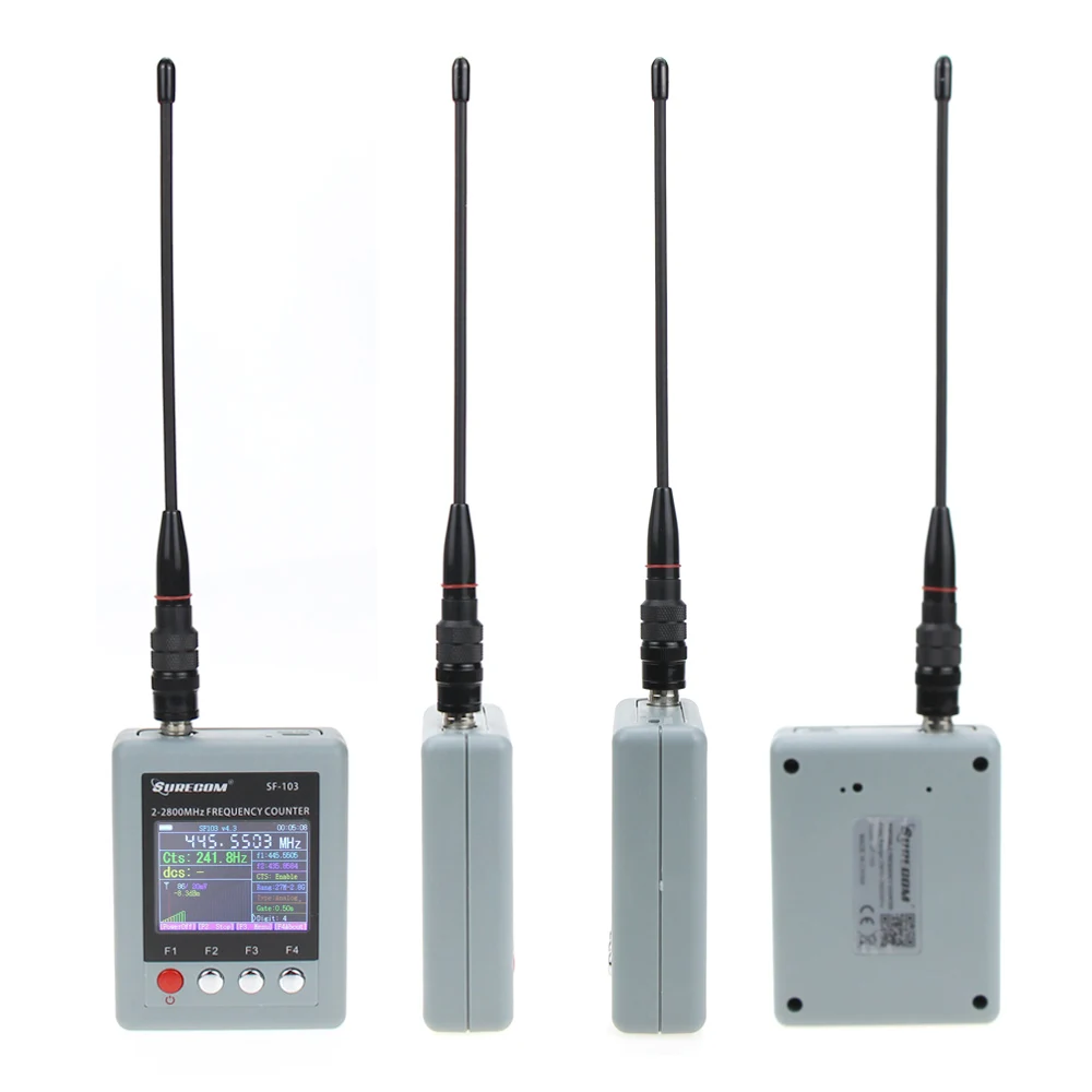  SURECOM SF-103 Portable Frequency Counter Walkie Talkie Frequency Meter 2Gen 2MHz~2.8GHz SF103 For 