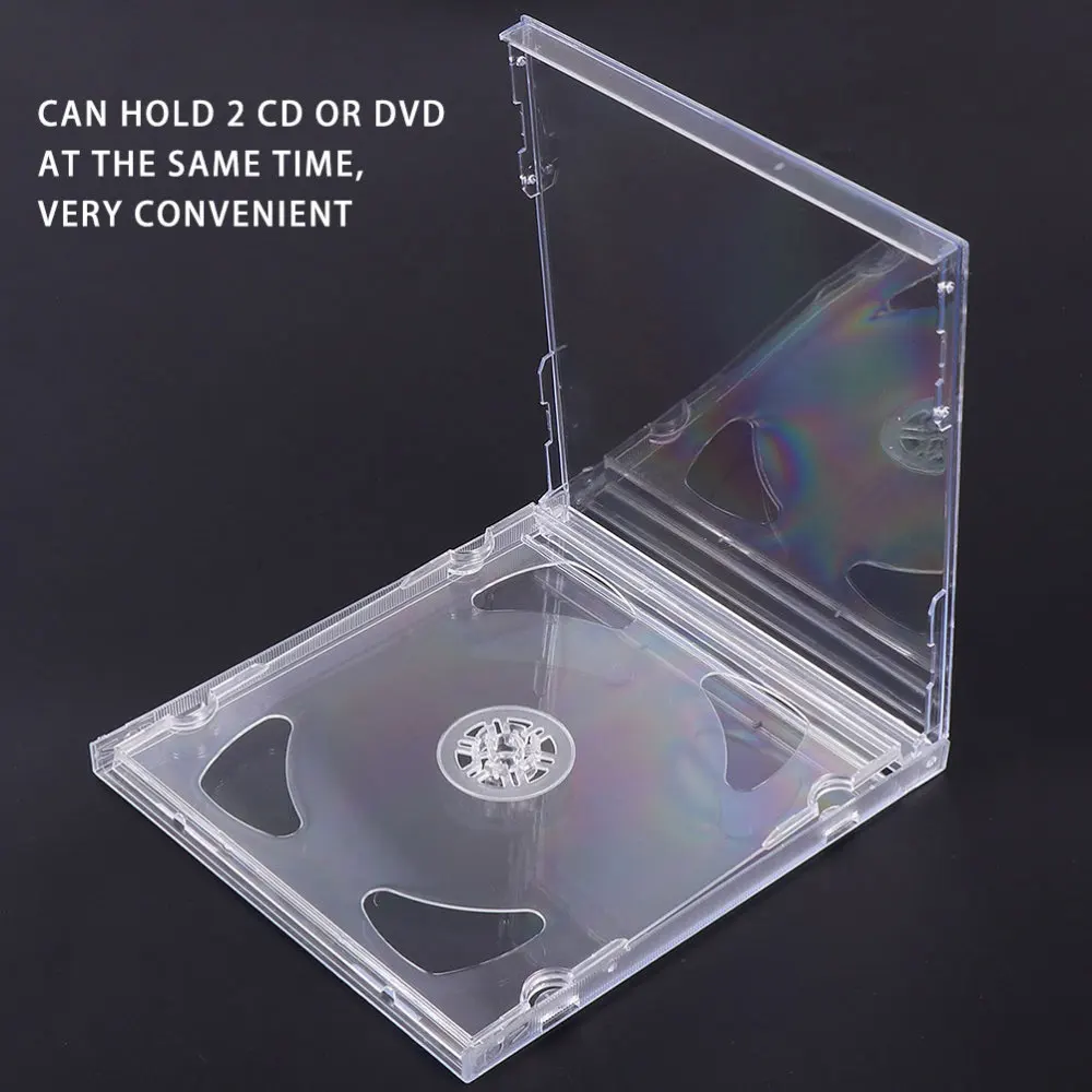25 шт прозрачные CD Чехлы DIY DVD пакеты Портативные ящики для хранения домашнего