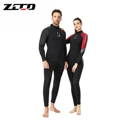 New 3MM Thick Neoprene Wetsuit For Men And Women One-Piece Long-Sleeve Warm Winter Free Snorkeling Swim Surf Diving Wetsuit