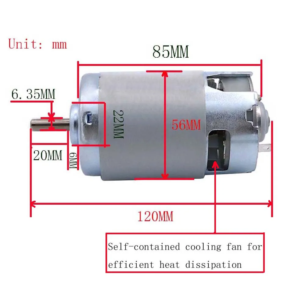 997 Powerful DC Motor Input Voltage DC12-48V High Speed Motor Silent Ball Bearing Motor 997 High Speed  5000~20000RPM wood lathe chuck