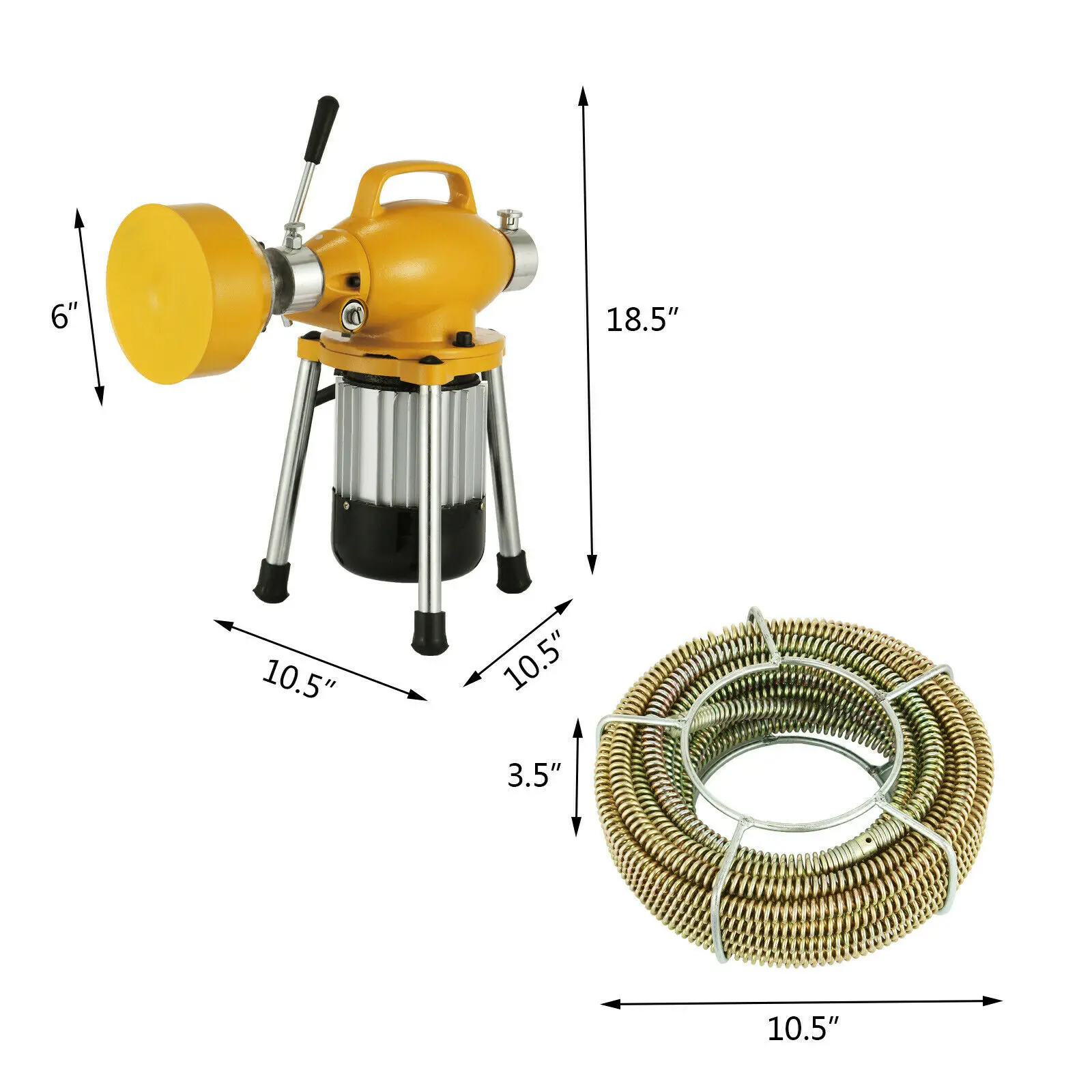 Light Equipment & Tools Drain Cleaning Machines 3/4"5" Dia Sectional
