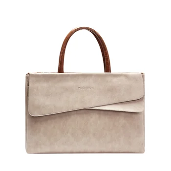 

2020 New Computer bag Fashion Business One Shoulder Bag Solid Color Large Capacity Briefcase