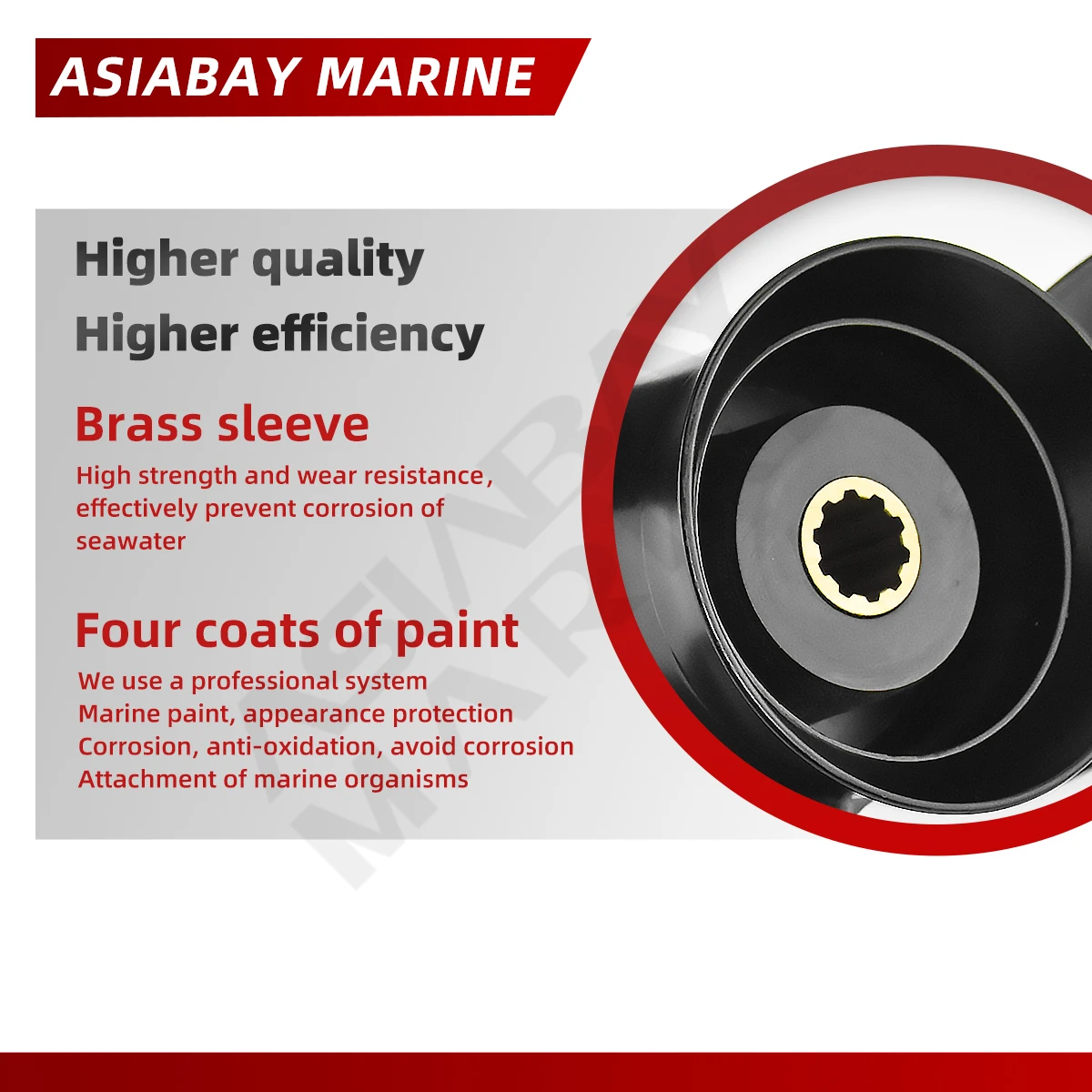Marine Propeller 9.9x10 For Tohatsu Mercury Nissan 25hp-30hp Outboard Screw Boat Motor Accessory Aluminum Alloy Propeller 3 Blade 10 Spline