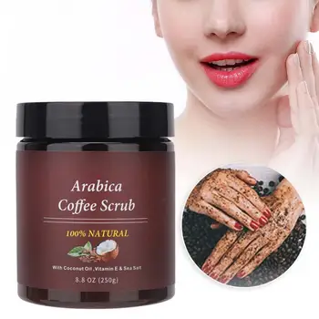 

Coffee Scrub Body Scrub Cream Facial Dead Sea Salt For Exfoliating Whitening Moisturizing Anti Cellulite Treatment Acne 250g