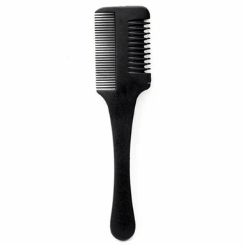 

Styling Tool Cutting Thinning Anti Slip Salon Trimmer Easy Operate With Blade Sharp Radian Design Double Side Hair Razor Comb