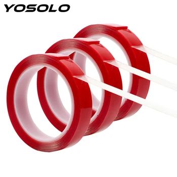 

YOSOLO Car Double Side Tape Auto Glue Stickers Car Stickers 8/10/15/20 mm x 3m Acrylic Foam Transparent Adhesive Decoration Tool