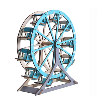 

DIY Model toys 3D Wooden Puzzle-Ferris wheel Wooden Kits Puzzle Game Assembling Toys Gift for Kids Adult P16