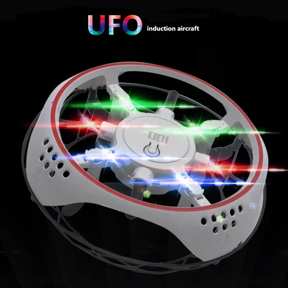 Mini Drone UFO Fly Toy LED Induction Aircraft Toys Children Fly