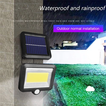 

LED Solar Flood Light Solar Street wall Lamp Waterproof Outdoor Garden rotable SpotLight Floodlight optional split panel remote