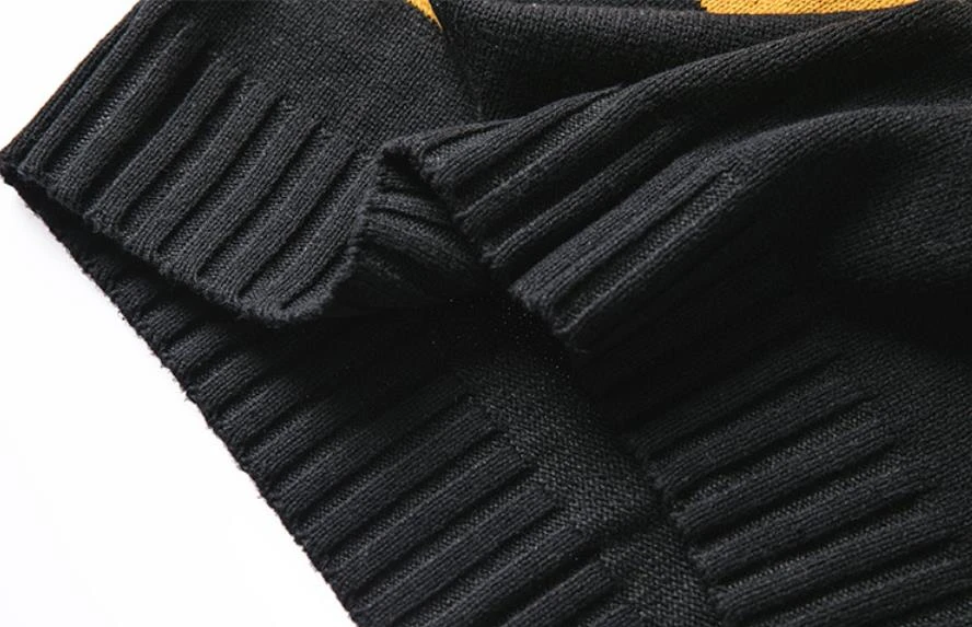 Autumn And Winter Men's New Casual Hit Color Round Neck Sweater Loose Temperament Trend Cotton Men Clothes M-2XL