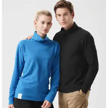 

Zenph Running Series Sweater Unisex Turtleneck Long-sleeved Soft Warm Shell 95% Polyester 5% Spandex Double-sided Sports Tops