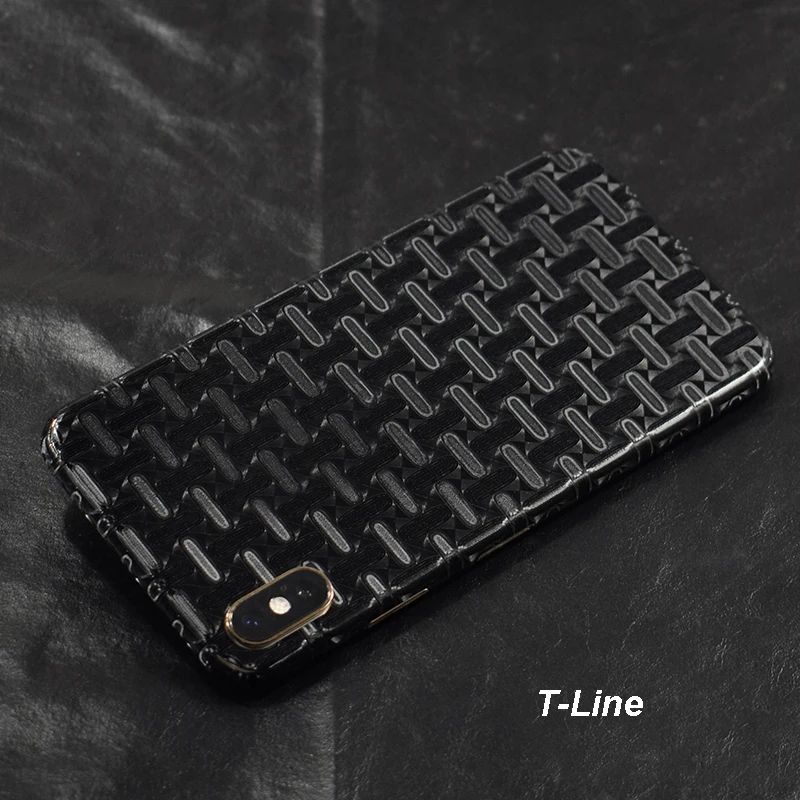 T-Line Прозрачная 3D пленка из углеродного волокна, пленка для телефона, задняя наклейка для iPhone 11 Pro XS MAX XR X 8 7 6 6S Plus, прозрачная наклейка - Цвет: T-Line