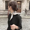 Luna&Dolphin Women Retro Sunscreen Small Silk Scarf 55x55cm Beige Strip Chiffon Headbands Bandana Bag Ribbon Neckerchief Hijab 2