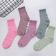 EIE, женские кашемировые зимние толстые носки, зимние теплые пушистые шерстяные носки, Chaussette Homme, одноцветные мужские носки, Calcetines