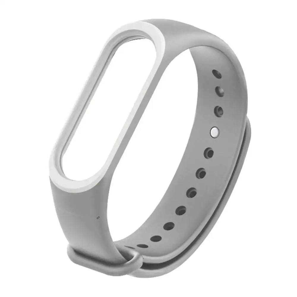 Gray White Смарт-браслеты для mi Band 3, сменный ремешок, браслет на запястье, умные часы, браслет для Xiaomi mi Band 3 - Цвет: Gray White