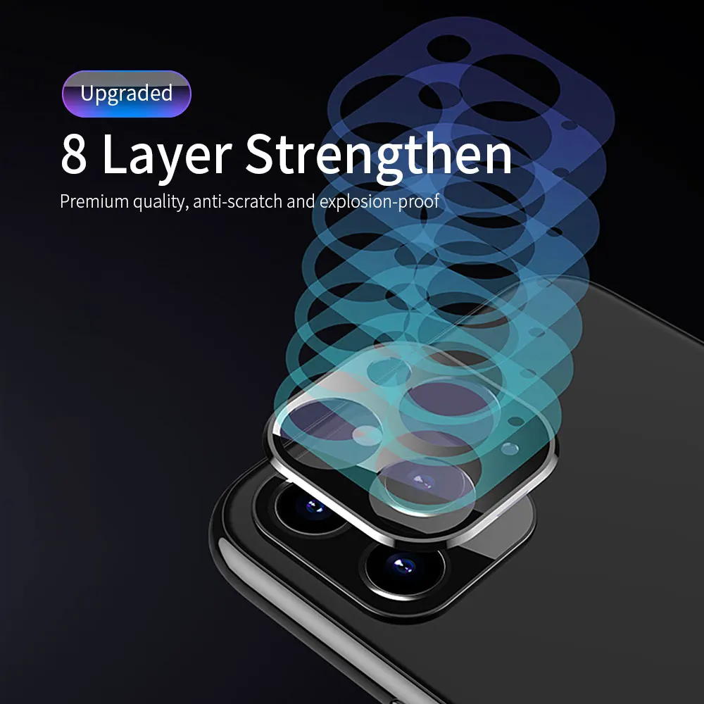  Essager Zurück Kamera Objektiv Protector Für iPhone 11 Pro Max 03mm Ultra Thin Gehärtetes Glas Tele