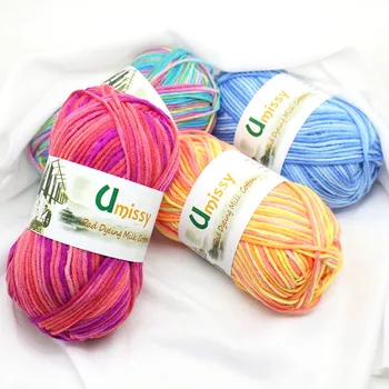 

10pcs Newest Thread Strings Cotton Blended Yarn Beautiful Mix Colors for Hand Knitting Doll Sweater