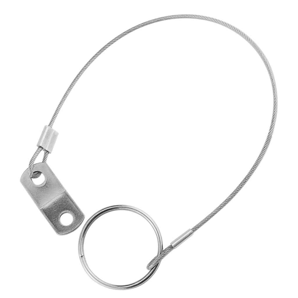 316SS Quick Release Pin Lanyard for Boat Bimini Top Deck Hinge Marine Accessories-150mm 6 inch