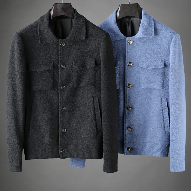 JSBD2019 осенне-зимняя новая стильная мужская куртка с несколькими карманами тонкая