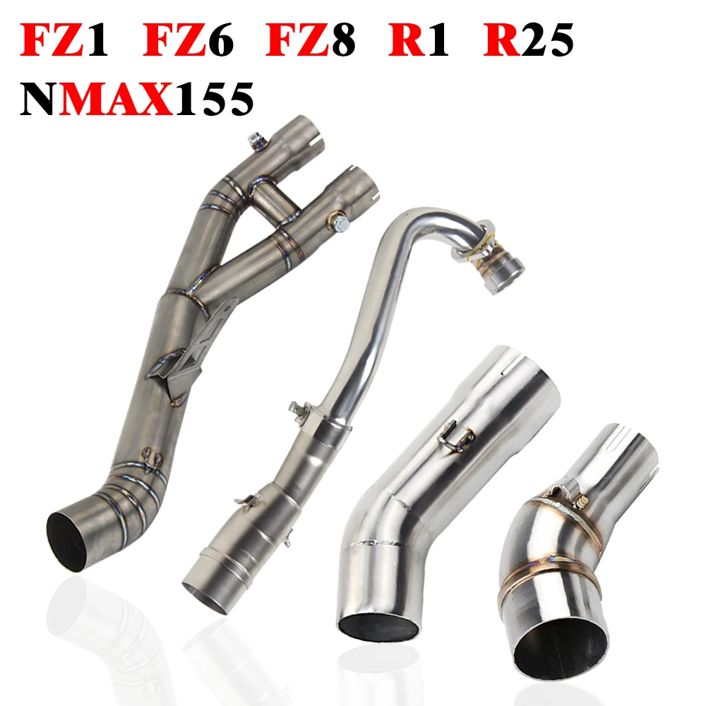Выхлопная труба мотоцикла для Yamaha FZ1 FZ1N FZ1000 FZ6 FZ6N FZ6S FZ8 FZ800 R1 R3 R25 R30 NMAX 155 Xmax 250 XJR400