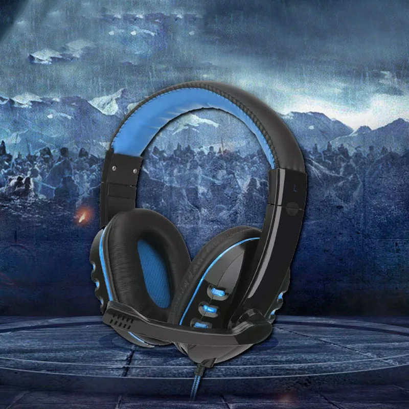 Wired Headphones LED Light Headset Gaming Earphone SY733 for Computer with Miniphone Auriculares Con Cable for PC Luminescence