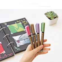 Металлическая щетка для керамического стекла пластиковая пуля журнал Профессиональные цвета школьные канцелярские принадлежности металлический маркер-хайлайтер