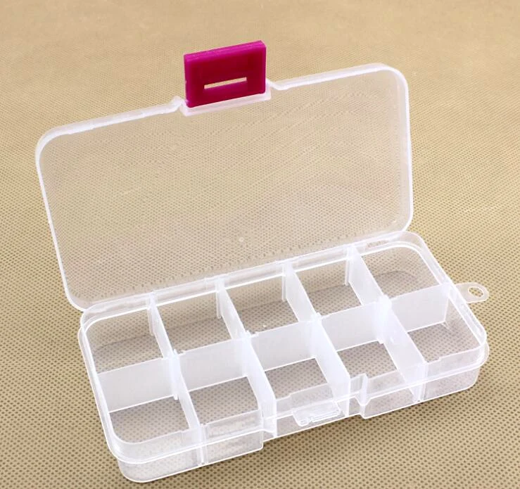 

1pcs Multifunctional High Resistance 13*7*2.5cm with Transparent Visible Strength Plastic Fishing Lure Tackle Bait Box