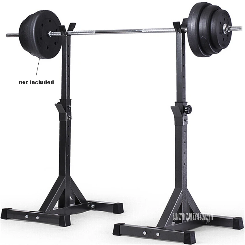 Acciaio Inox Bilanciere Supporto Peso Di Sollevamento Split Bilanciere Squat Rack Stand Regolabile In Altezza Bilanciere Semi-Frame Attrezzature Per I