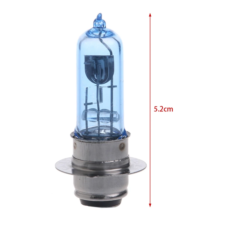 Белый светильник с голубыми пузырьками, P15D-25-1 постоянного тока 12 В 35 Вт, головной светильник, лампа для мотоцикла, электромобиля