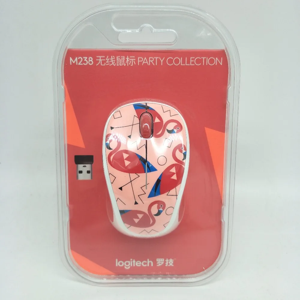 Logitech вечерние Collection Hello Happy Mouse Беспроводная мышь M238 Коллекция-Франческа лиса |