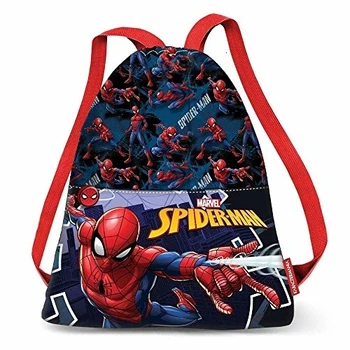 

Karactermania Spiderman Hero-Strap Drawstring Bag Sacca, 41 cm, Blu (Blue)