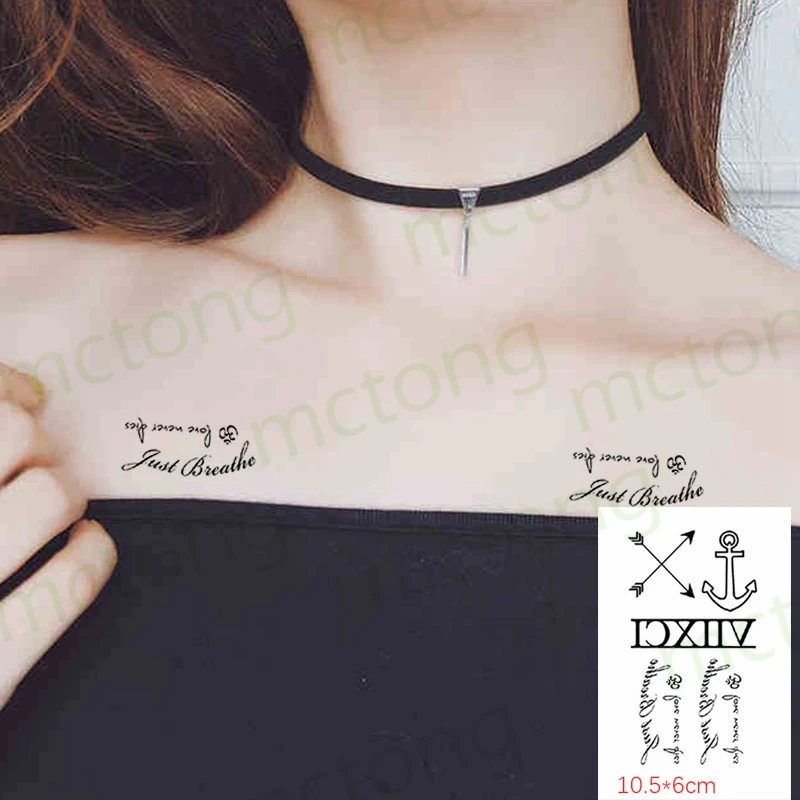 

Водостойкая временная татуировка-наклейка Ins, буква, якорь, Arrowr флэш-тату, искусственная татуировка для рук, ног, запястья, ног, рук для мужчин, женщин и мужчин