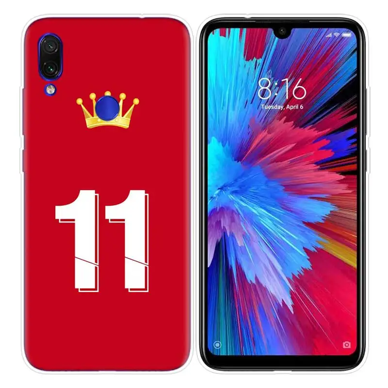 Футбол номер 10 чехол для спортивной камеры Xiao mi Red mi Note 8, 7 и 8 лет K20 фотоаппаратов моментальной печати 7S S2 6 6A 7A Pro mi CC9 E 9T A3 A1 A2 Lite F1 чехол для телефона из ТПУ с принтом "8A 10 - Цвет: S03