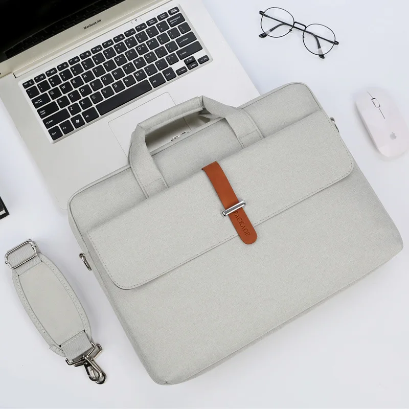 Водонепроницаемая сумка для ноутбука 15,6 чехол для Macbook Pro 15 сумка для ноутбука 14 дюймов рукав для ноутбука для Macbook Air 13 13,3, 14 сумка для ноутбука 17,3 - Цвет: Белый