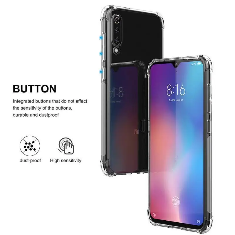 Ударопрочный чехол для Xiaomi Redmi Note8 Coque Мягкий силиконовый чехол из ТПУ для Xiaomi Redmi Note7 Note6Pro Note5 4X Redmi 7A K20 Capa