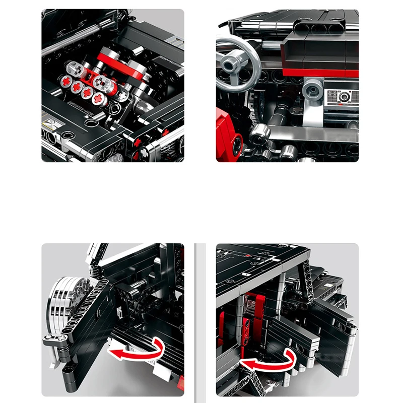 Cena Nowy Legoings Technic serii SUV G500 Off road AWD pojazdów samochodu pasuje Technic Model samochodu klocki klocki zabawki dla dla dzieci prezenty dla dzieci