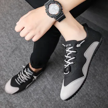 

New Summer Men Shoes In Men's Casual Shoes Male Canvas Sneakers Classics Man Leisures Shoes Fashion Comfortable Flats Mesh Shoes